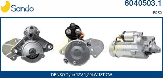 Sando 6040503.1 - Стартер autocars.com.ua