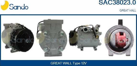 Sando SAC38023.0 - Компресор, кондиціонер autocars.com.ua
