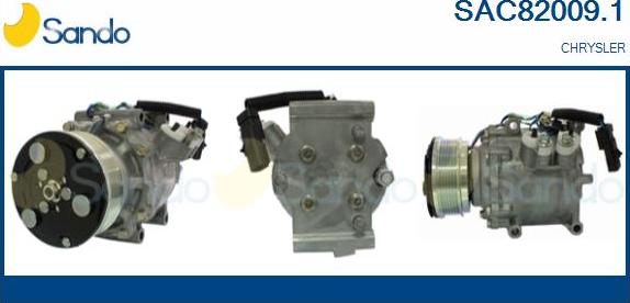 Sando SAC82009.1 - Компресор, кондиціонер autocars.com.ua