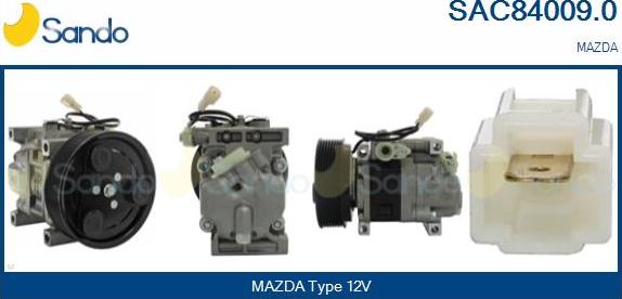 Sando SAC84009.0 - Компресор, кондиціонер autocars.com.ua