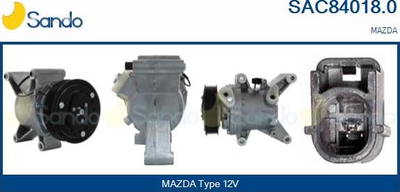 Sando SAC84018.0 - Компресор, кондиціонер autocars.com.ua