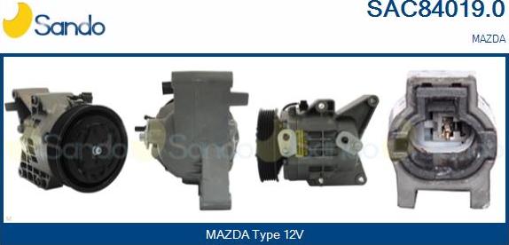 Sando SAC84019.0 - Компресор, кондиціонер autocars.com.ua