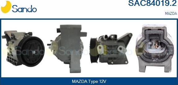 Sando SAC84019.2 - Компресор, кондиціонер autocars.com.ua