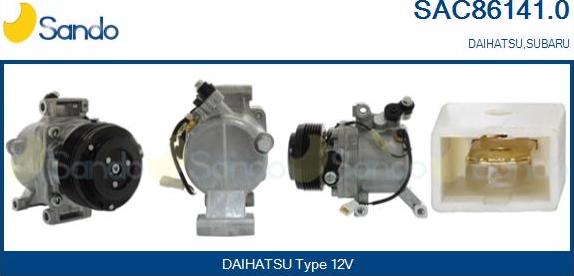 Sando SAC86141.0 - Компресор, кондиціонер autocars.com.ua
