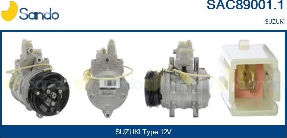 Sando SAC89001.1 - Компресор, кондиціонер autocars.com.ua