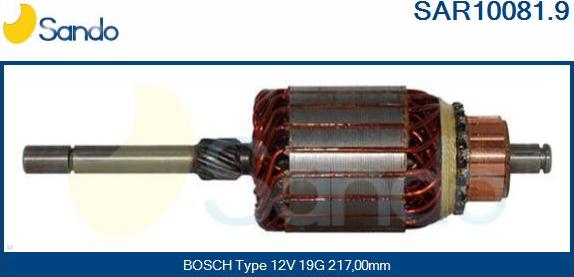 Sando SAR10081.9 - Якорь, стартер autodnr.net
