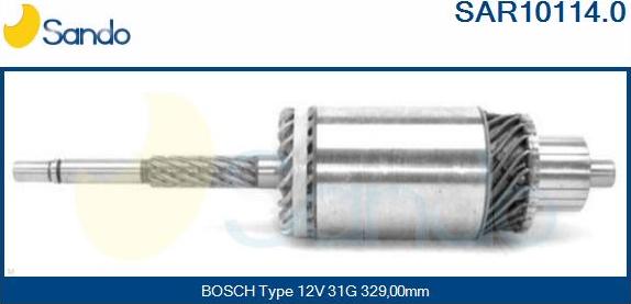 Sando SAR10114.0 - Якорь, стартер autodnr.net