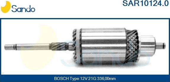 Sando SAR10124.0 - Якорь, стартер autodnr.net