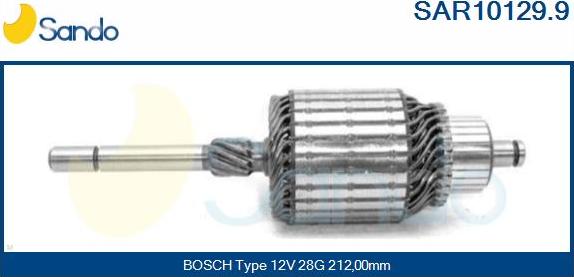 Sando SAR10129.9 - Якорь, стартер autodnr.net