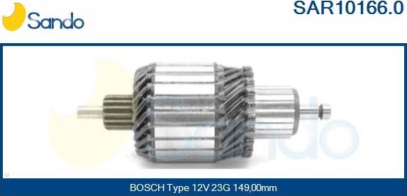 Sando SAR10166.0 - Якорь, стартер autodnr.net