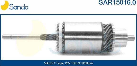 Sando SAR15016.0 - Якорь, стартер autodnr.net
