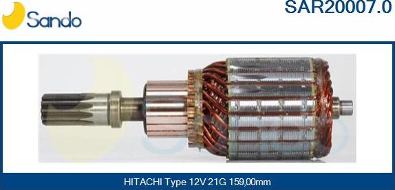 Sando SAR20007.0 - Якорь, стартер autodnr.net