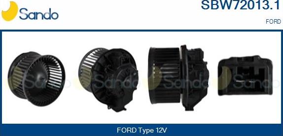 Sando SBW72013.1 - Вентилятор салону autocars.com.ua