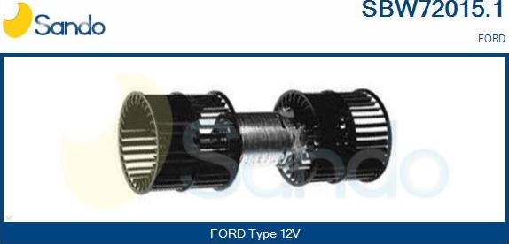 Sando SBW72015.1 - Вентилятор салону autocars.com.ua