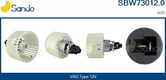 Sando SBW73012.0 - Вентилятор салону autocars.com.ua