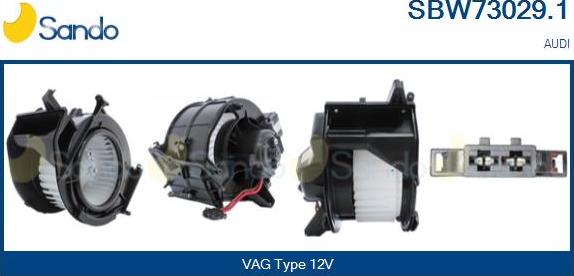 Sando SBW73029.1 - Вентилятор салону autocars.com.ua