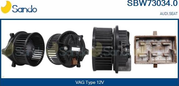 Sando SBW73034.0 - Вентилятор салону autocars.com.ua