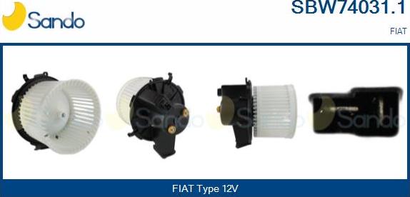 Sando SBW74031.1 - Вентилятор салону autocars.com.ua