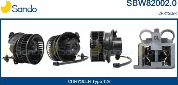 Sando SBW82002.0 - Вентилятор салону autocars.com.ua