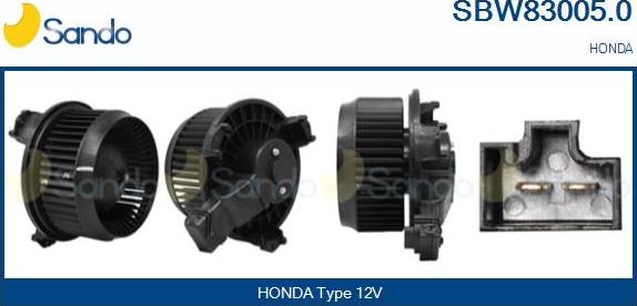 Sando SBW83005.0 - Вентилятор салону autocars.com.ua