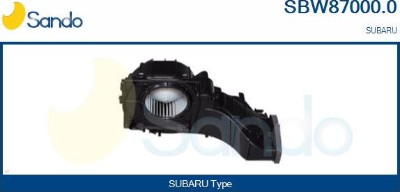 Sando SBW87000.0 - Вентилятор салону autocars.com.ua