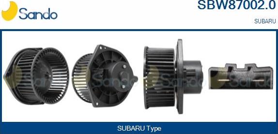 Sando SBW87002.0 - Вентилятор салону autocars.com.ua