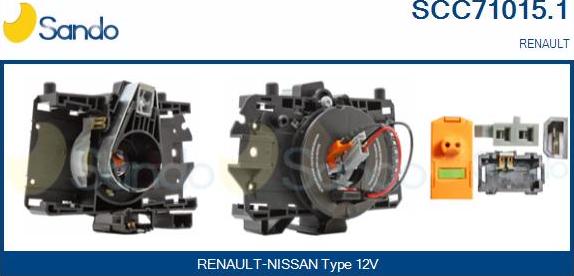 Sando SCC71015.1 - Вита пружина, подушка безпеки autocars.com.ua