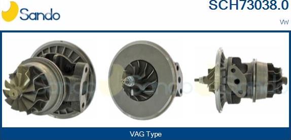 Sando SCH73038.0 - Група корпусу, компресор autocars.com.ua