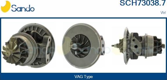 Sando SCH73038.7 - Група корпусу, компресор autocars.com.ua