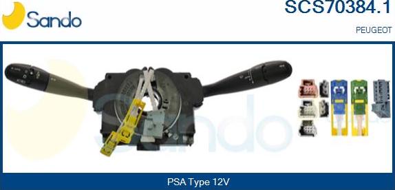 Sando SCS70384.1 - Вимикач на рульовій колонці autocars.com.ua