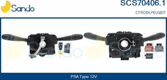 Sando SCS70406.1 - Вимикач на рульовій колонці autocars.com.ua