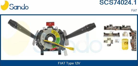 Sando SCS74024.1 - Вимикач на рульовій колонці autocars.com.ua