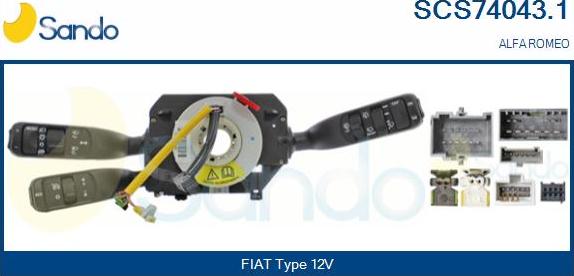 Sando SCS74043.1 - Выключатель на рулевой колонке autodnr.net