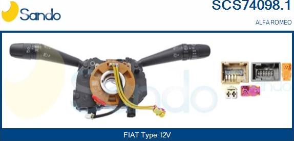 Sando SCS74098.1 - Выключатель на рулевой колонке autodnr.net