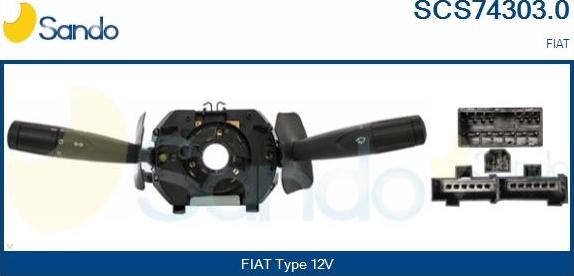 Sando SCS74303.0 - Вимикач на рульовій колонці autocars.com.ua