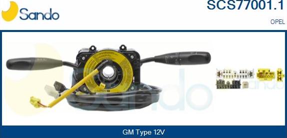 Sando SCS77001.1 - Вимикач на рульовій колонці autocars.com.ua