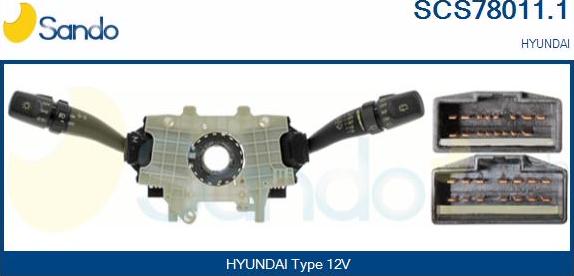 Sando SCS78011.1 - Вимикач на рульовій колонці autocars.com.ua