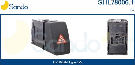 Sando SHL78006.1 - Покажчик аварійної сигналізації autocars.com.ua