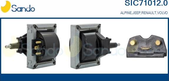 Sando SIC71012.0 - Котушка запалювання autocars.com.ua