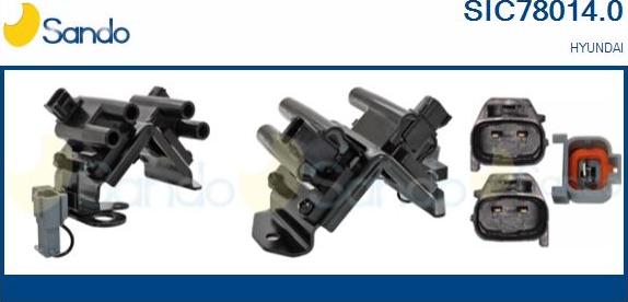 Sando SIC78014.0 - Котушка запалювання autocars.com.ua
