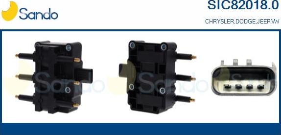 Sando SIC82018.0 - Котушка запалювання autocars.com.ua