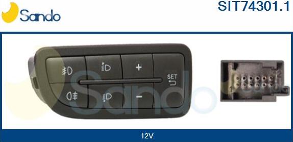 Sando SIT74301.1 - Регулювальний елемент, регулювання кута нахилу фар autocars.com.ua