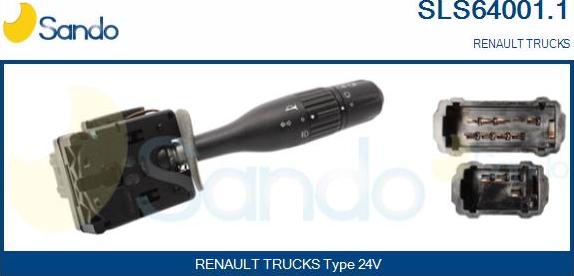 Sando SLS64001.1 - Вимикач на рульовій колонці autocars.com.ua