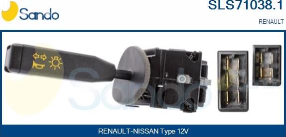 Sando SLS71038.1 - Вимикач на рульовій колонці autocars.com.ua