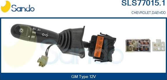 Sando SLS77015.1 - Вимикач на рульовій колонці autocars.com.ua