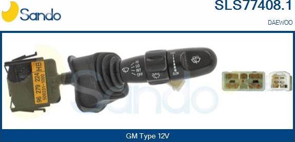 Sando SLS77408.1 - Вимикач на рульовій колонці autocars.com.ua