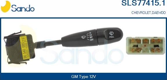 Sando SLS77415.1 - Вимикач на рульовій колонці autocars.com.ua