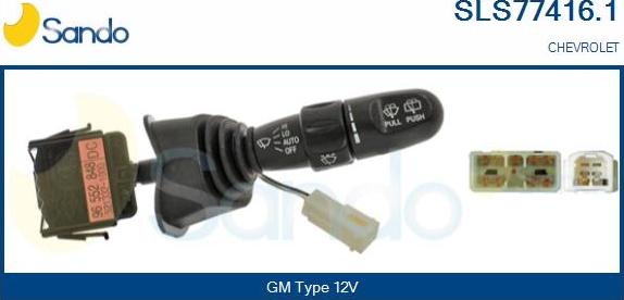 Sando SLS77416.1 - Вимикач на рульовій колонці autocars.com.ua