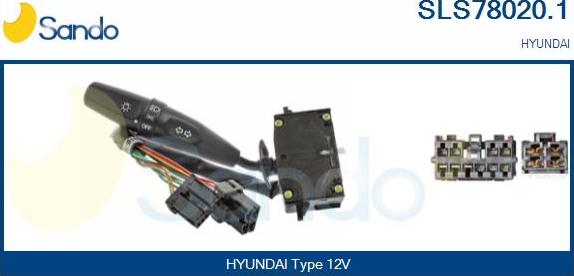 Sando SLS78020.1 - Вимикач на рульовій колонці autocars.com.ua