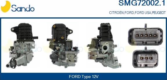 Sando SMG72002.1 - Модуль повернення ОГ autocars.com.ua